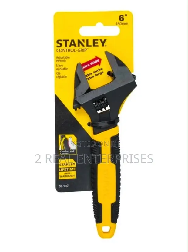 Stanley 6-Inch Control-Grip Adjustable Wrench - 1