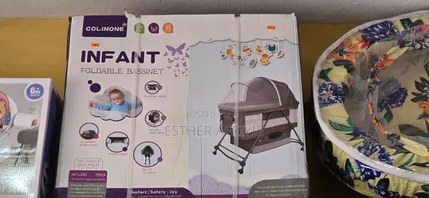 Foldable Baby Bed with Mosquito Net - 1