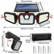 3-Mode PIR Motion Sensor Outdoor LED Solar Light - 5