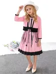Girls Dresses with Long Sleeve Jacket (6-12 Years) - 4