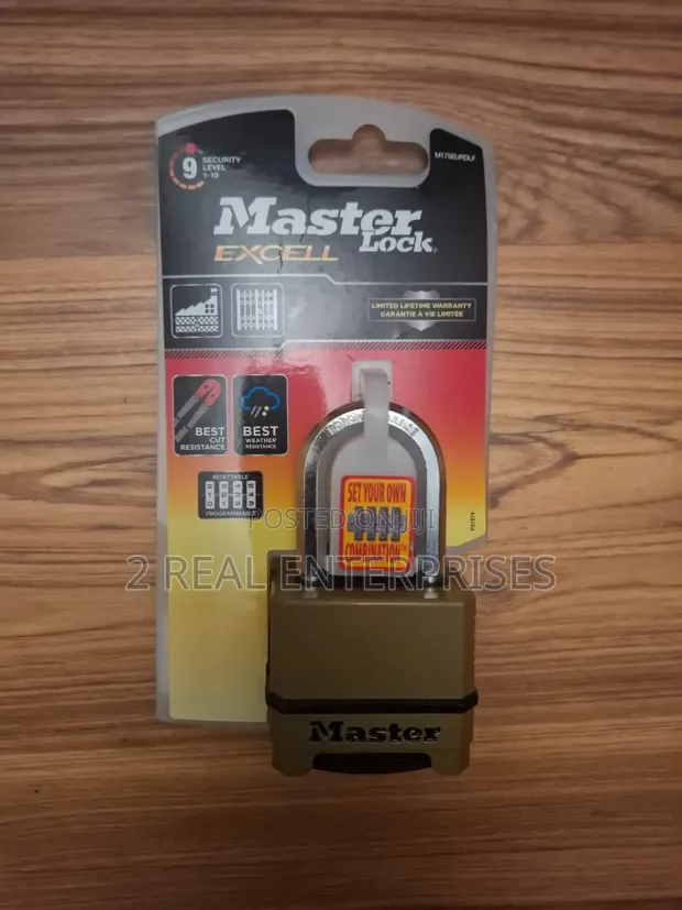 Master Lock Heavy Duty Resettable Combination Padlock M175EURDLF - 1