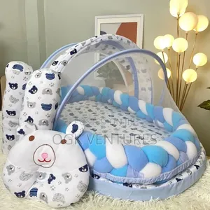 Baby Foam Bed with Spiral Bumper