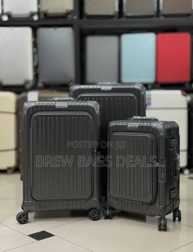 Premium Quality 3-Set Zipless Aluminum Suitcase with Laptop Pocket - 1