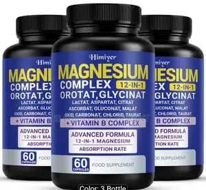 Himiyer 12-in-1 Magnesium Complex with B Complex, 60 Caps