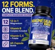 Himiyer 12-in-1 Magnesium Complex with B Complex, 60 Caps - 3