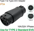 Type 1 to Type 2 EV Charging Adapter (SAE J1772 to IEC 62196-2) - 2