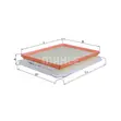 Opel Astra Zafira Purflux A1269 Air Filter - 1