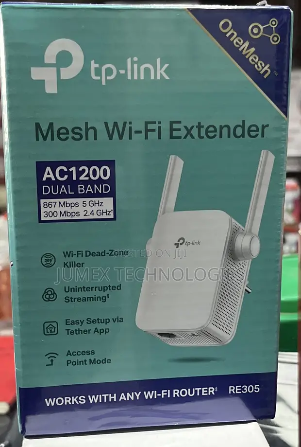 TP-Link RE305 AC1200 Mesh Wi-Fi Extender - 1