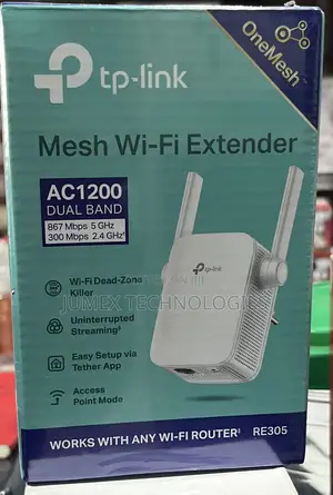 TP-Link RE305 AC1200 Mesh Wi-Fi Extender