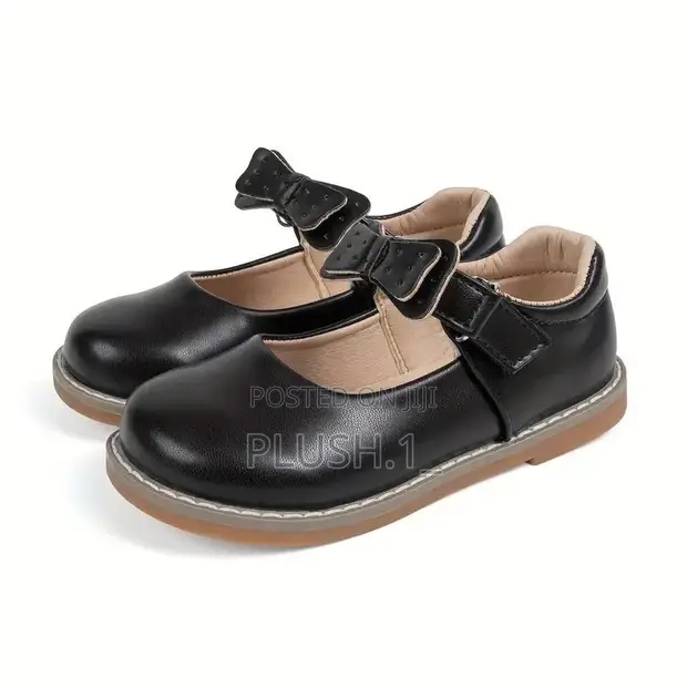Mary Jane Toddler Leather Shoes - Black - 1
