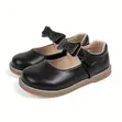 Mary Jane Toddler Leather Shoes - Black - 1