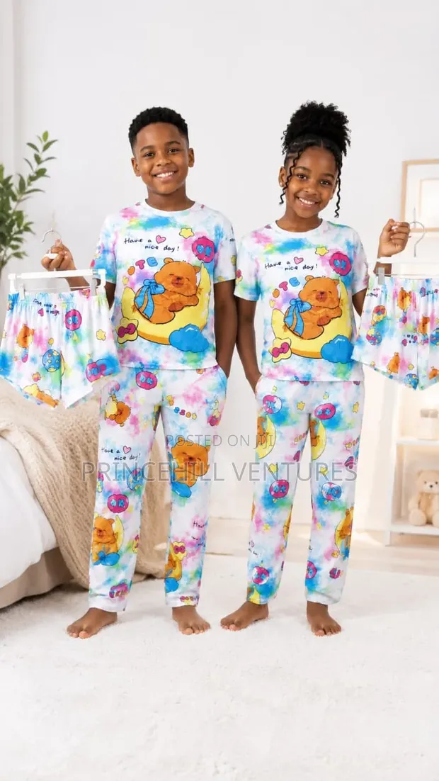 3-Piece Kids Nightwear Set - 1