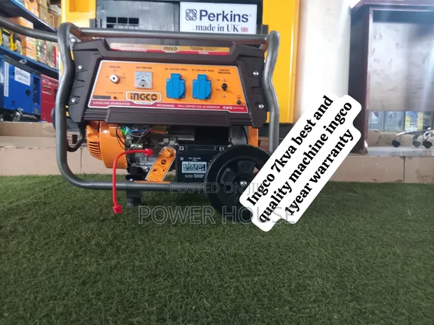 INGCO 7000W Gasoline Generator – 7KVA Heavy-Duty Genset - 1