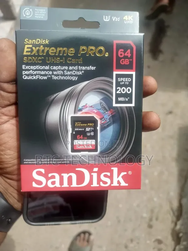 SanDisk Extreme Pro 64GB SDXC Memory Card - 1