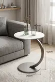 White Round Coffee Table - 2