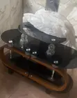 Executive Glass Table with TV Stand - 2