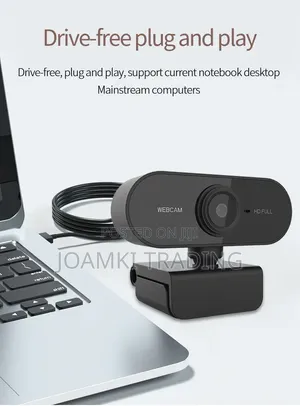 USB Webcam with Built-in Microphone