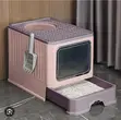 Pink Cat Litter Box with Lid - 3