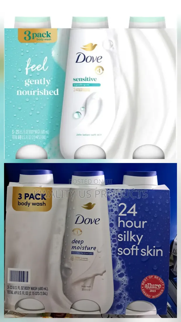 Dove Moisturizing Body Wash - 3 Pack - 1