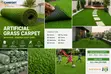 Artificial Carpet Grass - Astro Turf Full Roll 50sqm - 2