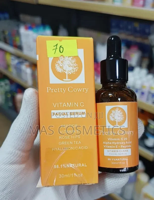 Pretty Cowry Face Serum with Hyaluronic Acid & Vitamin C - 1