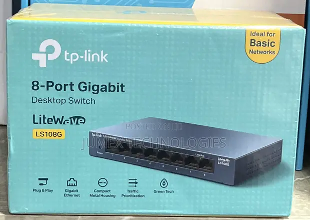 TP-Link 8-Port Gigabit Desktop Switch LS108G - 1