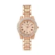 Rose Gold Women's Fashion Watch with Rhinestone Dial - 1