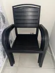 Orca Deco Black Metal Square Table with 4 Chairs - 3