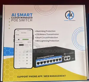 8-Port AI Smart PoE Switch - Cloud Managed