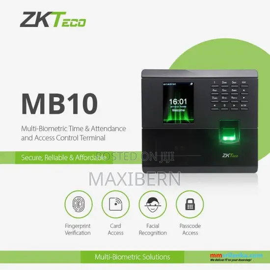 ZKTeco MB10 Pro Biometric Time Attendance Machine - 1