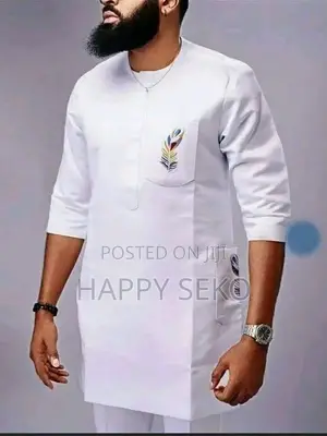 A&D Men's Kaftan - Tan Cotton/Wool Blend
