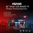 ASANO 55” Smart LED WebOS TV, Ultra HD - 4