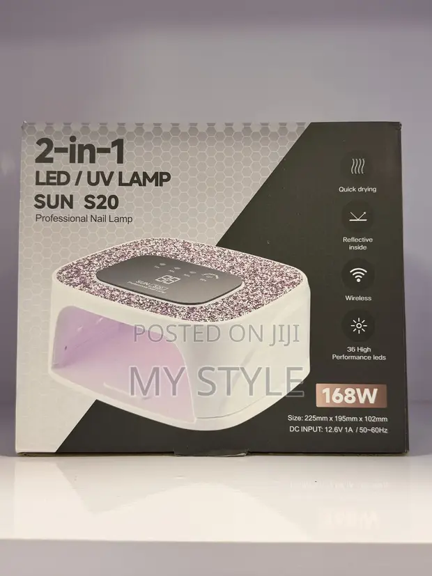 2-in-1 LED/UV Nail Lamp Sun S20 Rechargeable - 1