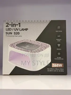 2-in-1 LED/UV Nail Lamp Sun S20 Rechargeable