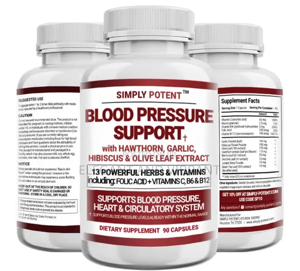 Simply Potent Blood Pressure Support - 13-in-1 Herbal Blend - 1