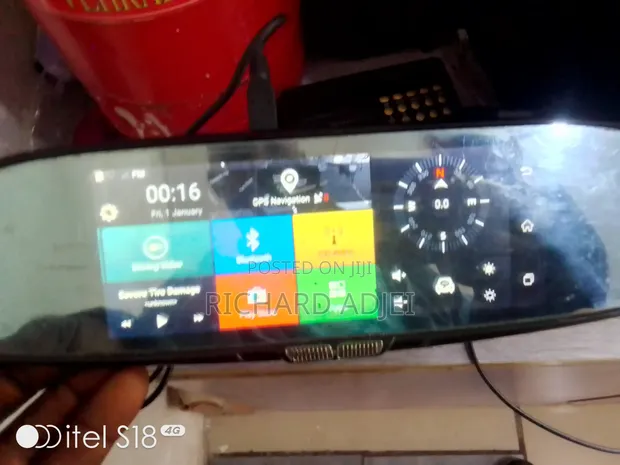4G Android Mirror with Camera for Cars - 1