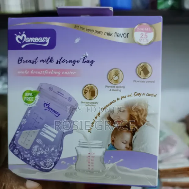 25 Pcs Breast Milk Storage Bags (200ml) - 1