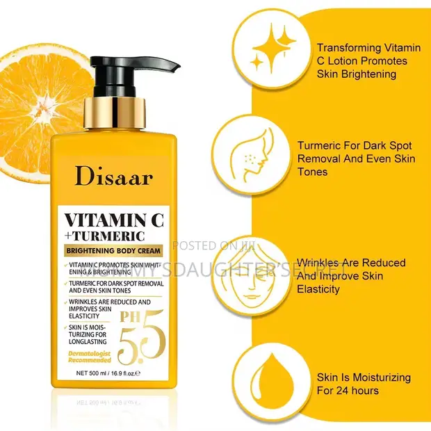 Disaar Vitamin C Turmeric Body Lotion 500ml - 1