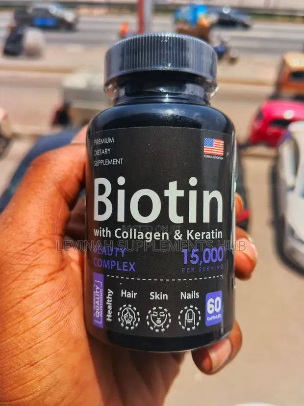 Biotin with Collagen and Keratin Supplement - 1