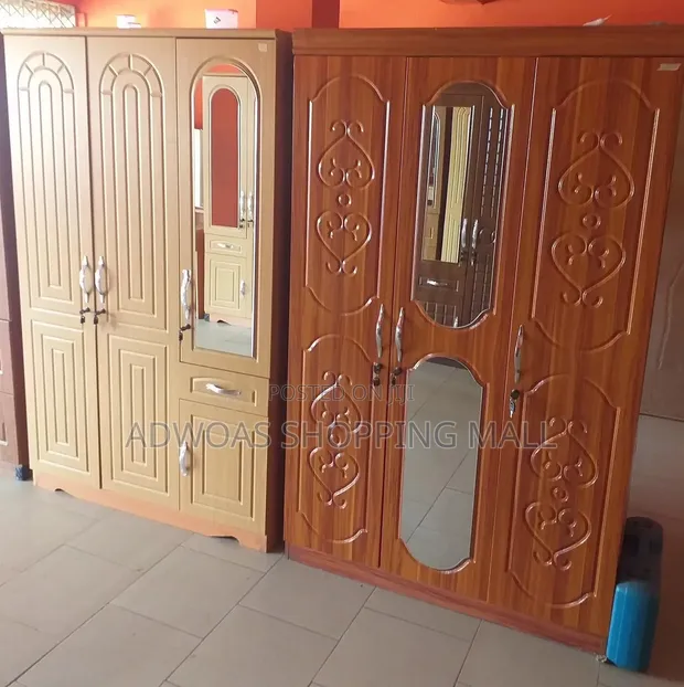 3 Doors Wooden Wardrobe - 1
