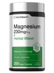 Horbaach Magnesium 230mg with Aloe, Slippery Elm, Marshmallow, Amla - 200 Caps - 1