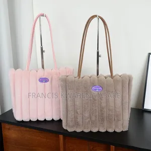 Ladies Fluffy Tote Bag