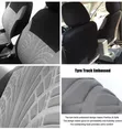 9-Piece Washable Polyester Universal Seat Cover Set - Grey - 2