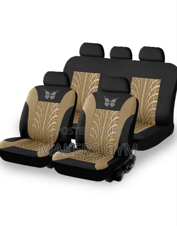 9-Piece Universal Car Seat Cover Set (Mixed Colour) - 1