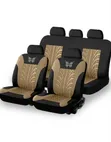 9-Piece Universal Car Seat Cover Set (Mixed Colour) - 1