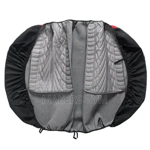 9Pcs Universal Car Seat Covers - Black & Red Butterfly/Tire Track