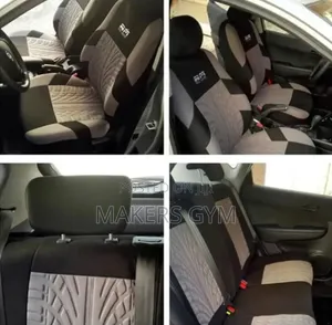 9-Piece Universal Car Seat Covers (Black/Grey)