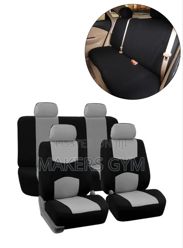 9-Piece Universal Car Seat Covers - Multiple Colors - 1