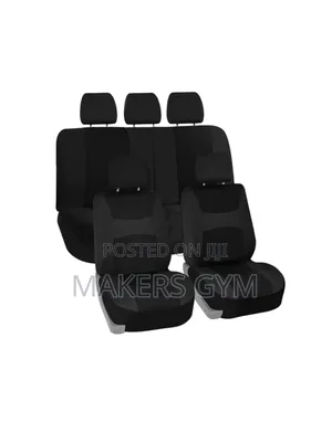 9-Piece Universal Car Seat Covers - Black