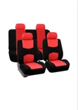 9 Pcs Universal Car Seat & Headrest Covers - Grey - 2